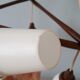 Danish teak hanging lamp three-flamed