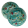 Two Onnaing barbotine bird plates, late 19th century