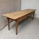 Old solid wood bistro table