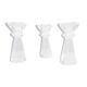 Glass candlesticks