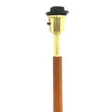 Scandinavian floor lamp in teak and metal, Sweden, 1960