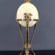 Neoclassical Lamp, Ostrich Egg & Bronze Animal Mount, c. 1900