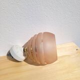 Vintage pink globe wall lamp