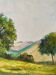 Watercolor painting "hilly and wooded plain" 20th century school