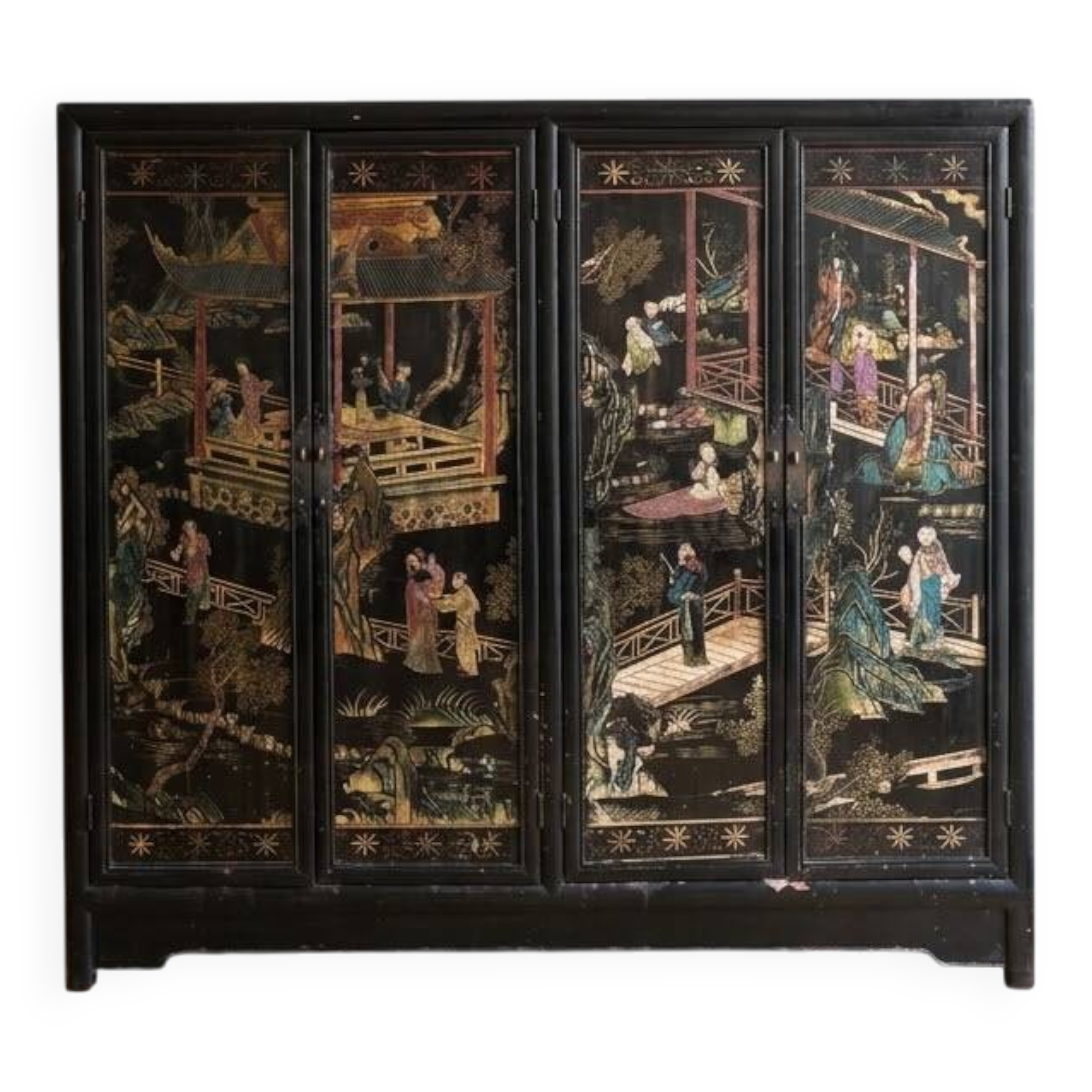 Chinese furniture in black lacquer