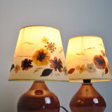 Pair of bedside lamps 1970