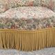 Toad armchair floral tapestry vintage 50s