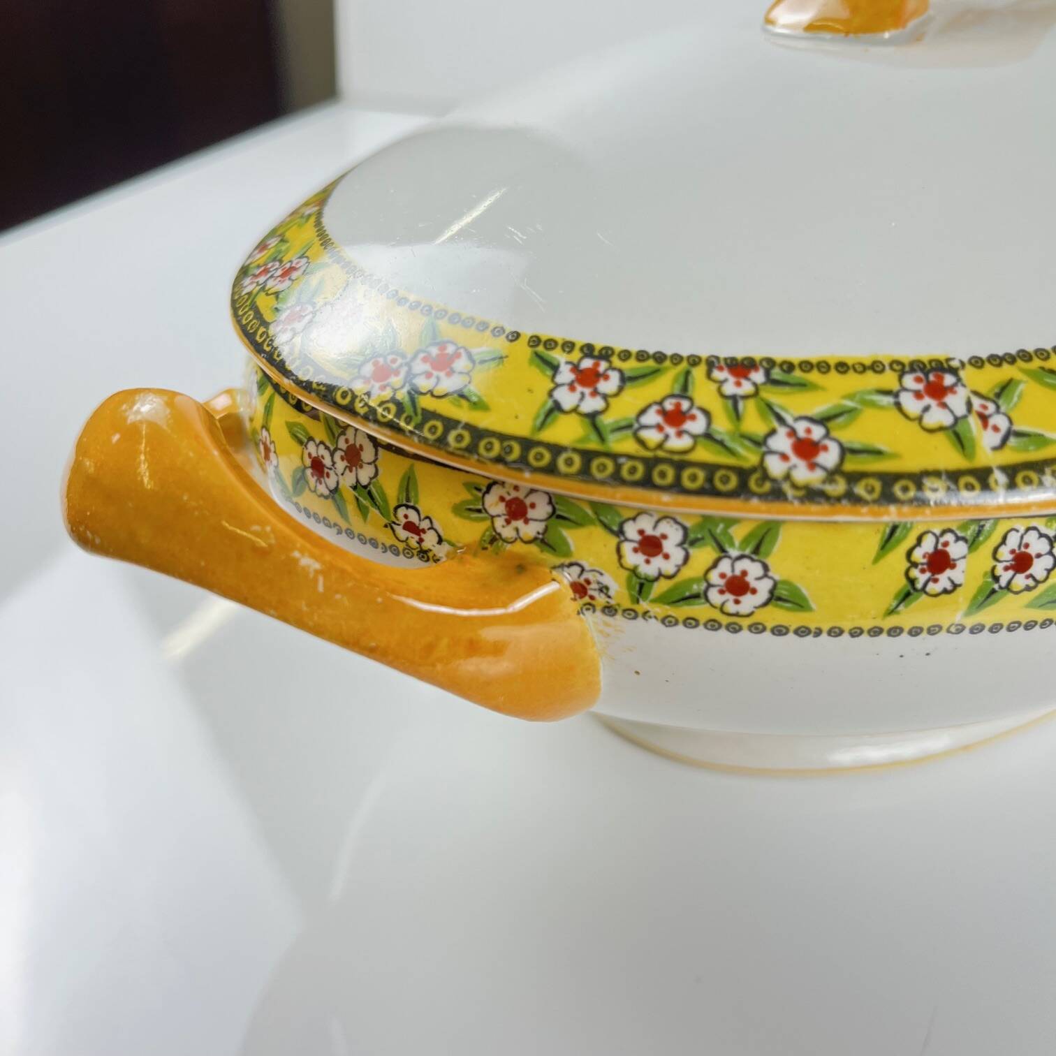 "Yvonne" iron earth soup tureen, Orchies, early 20th century