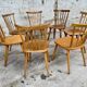 Série Lot de 7 anciennes chaises bistrot