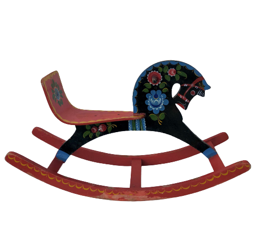 Wooden rocking horse