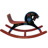 Wooden rocking horse