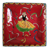 Enamel ashtray from longwy "charming round" by sylvie langet
