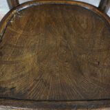 Early 20th century curved wooden chair
