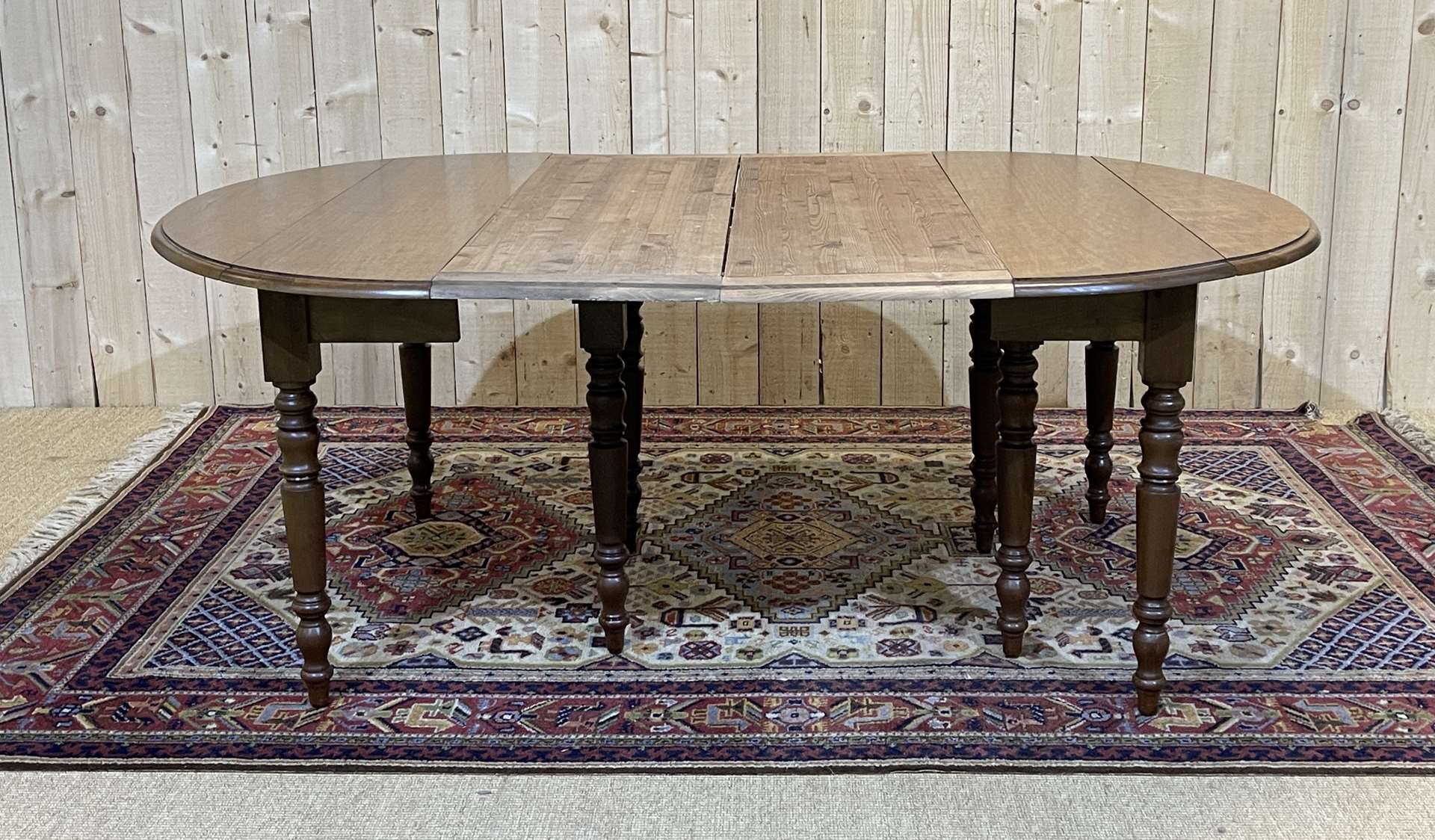 Louis Philippe style 8-foot mahogany table, beautifully made in the 1970s