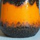 Vase céramique FAT LAVA écume grise vintage