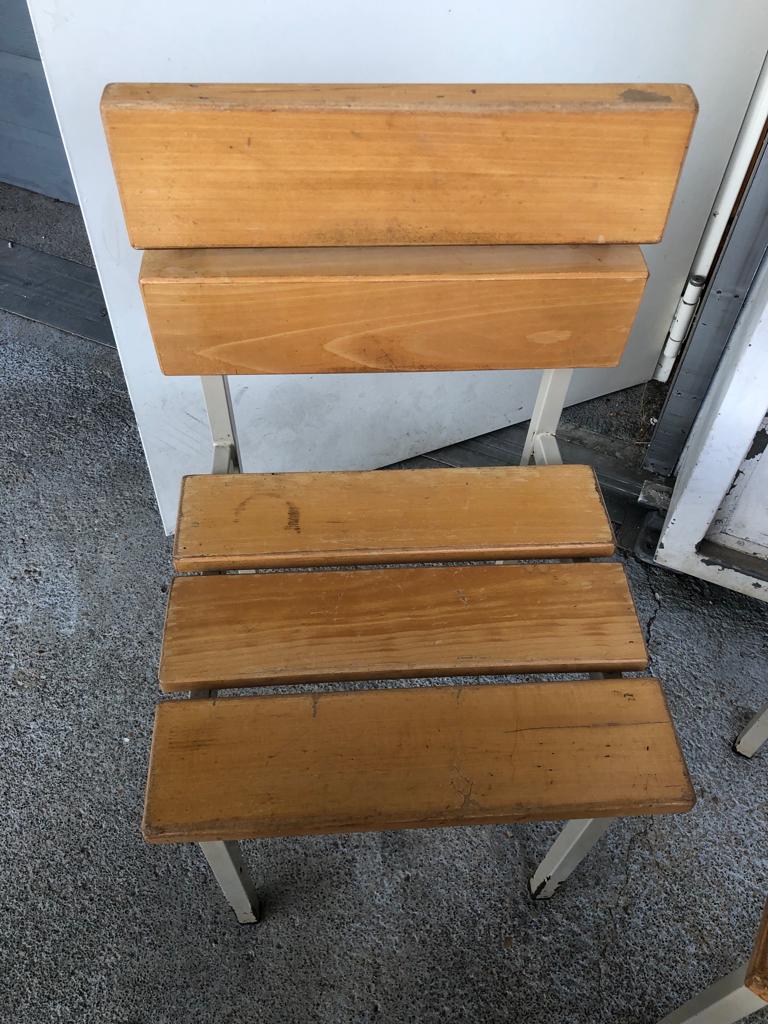Wooden and iron chair suites from the 70's