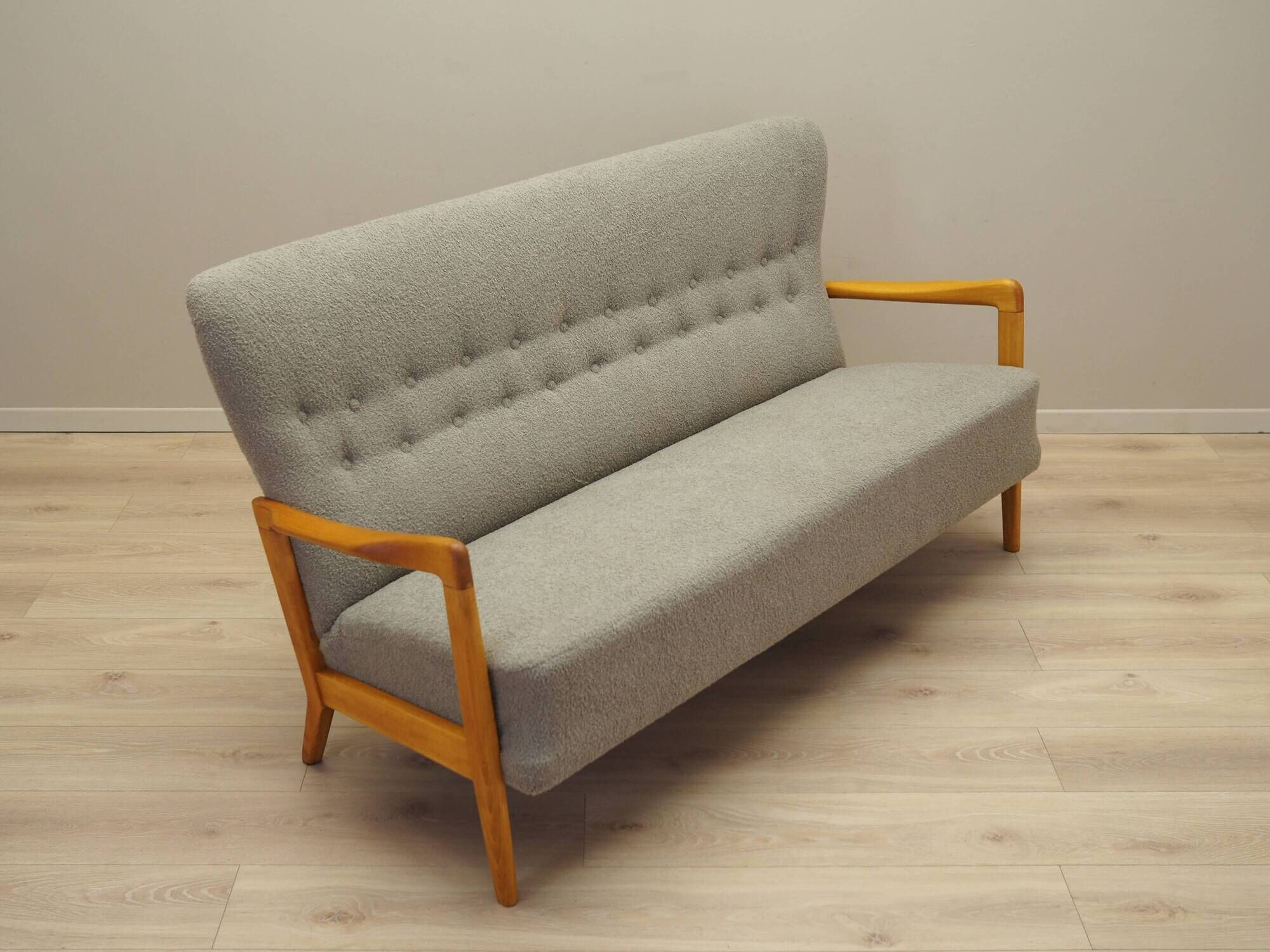 Beech sofa, Danish design, 1960s, designer: Soren Hansen, manufacturer: Fri