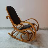 Rocking-chair in beech XXth century