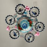 Venetian chandelier in multicolored Murano glass, circa 1930