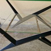 Table basse à double plateau de verre par Angelo Ostuni, 1950