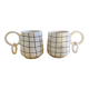 Lot de 2 tasses artisanales fait main
