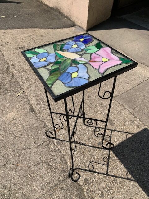 Steel garden table