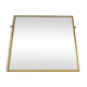 Miroir en métal doré 36 x 34 cm