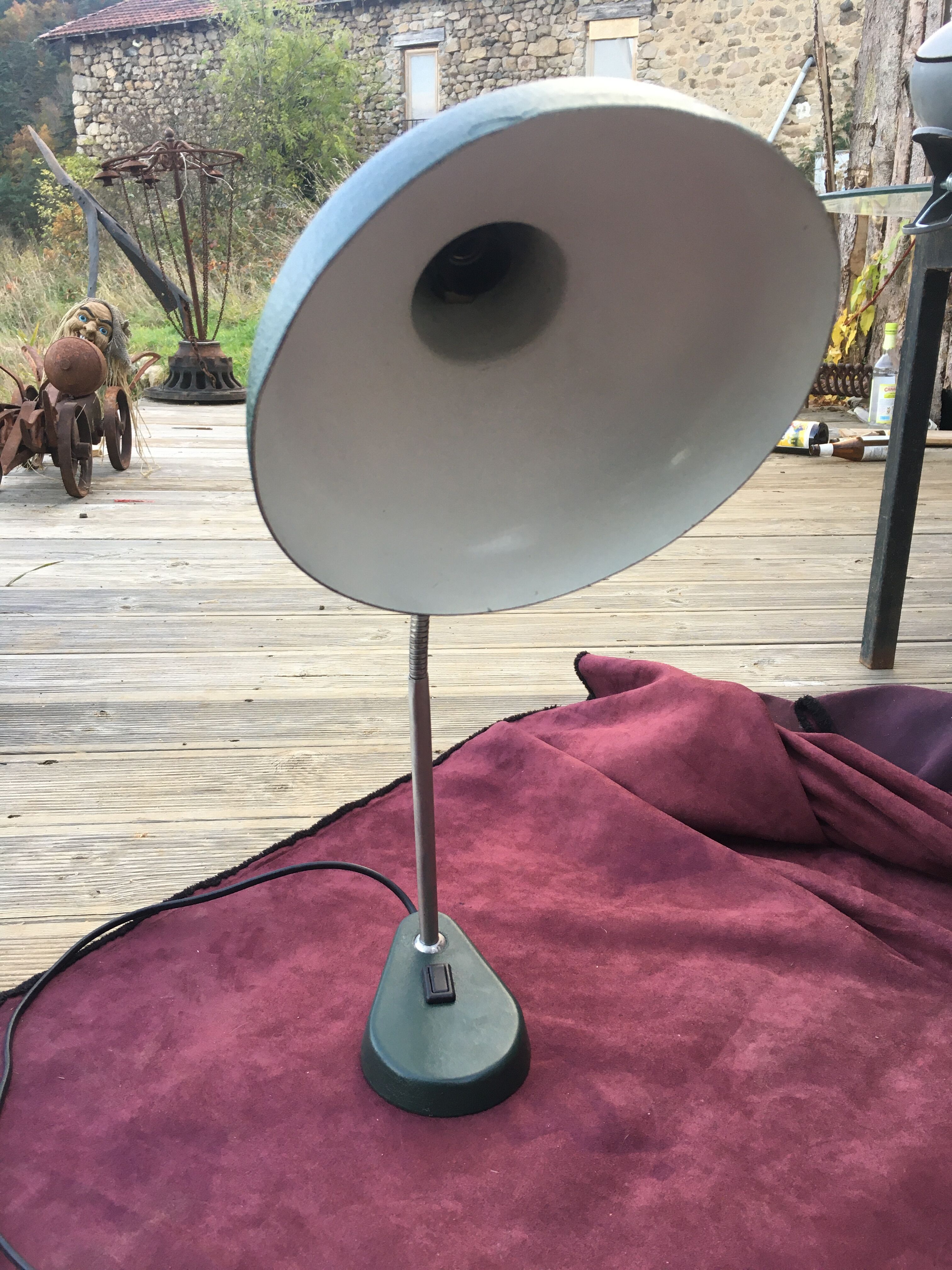 Floor lamp, articulated year 50' Aluminor