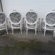 Four medallion armchairs