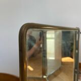 Metal triptych mirror from the 1950s