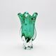 Vase Josef Hospodka Chřibská Cristal de Bohême Emerald Green 18 cm c60