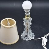 Lampe de table charmante en vase en verre de Murano Rostrato pour Barovier & Toso, années 1940.