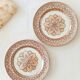 Set of 2 flat plates Petrus Regout, Tancrède