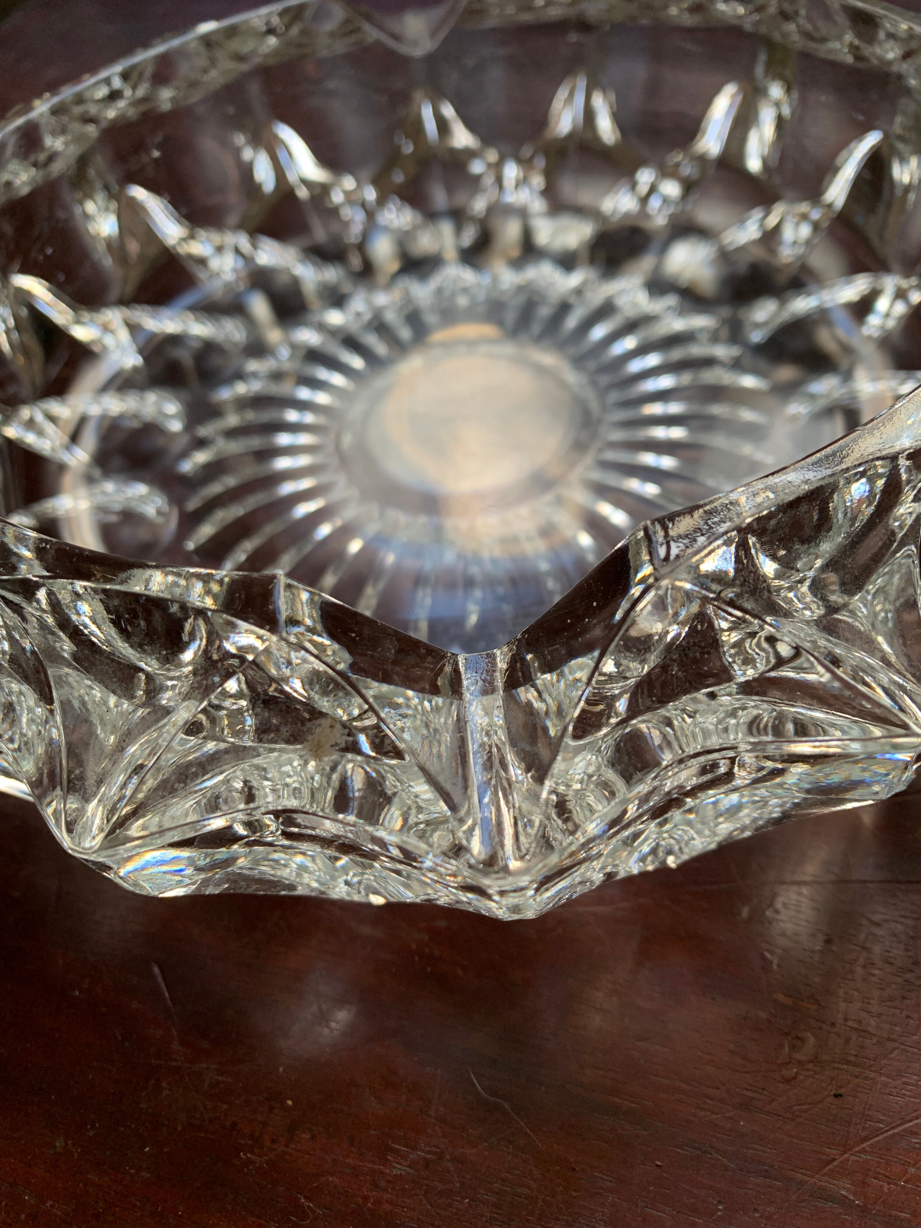 Cendrier en cristal vintage