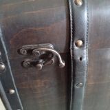 Mini bar vintage wooden briefcase