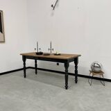 Farm table desk turned legs