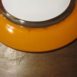 Small vintage orange and white Duralex plates