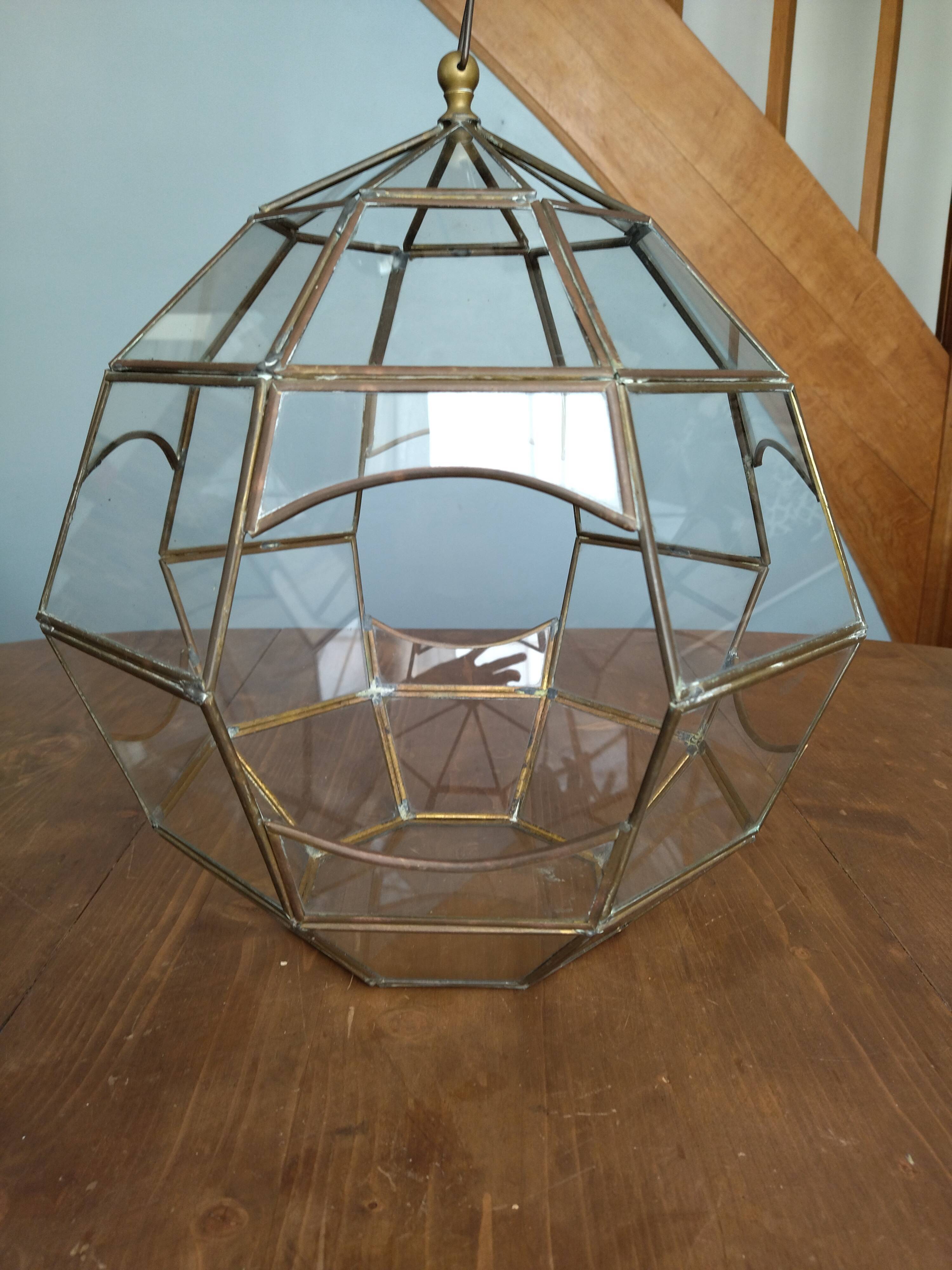 Vintage round canopy with its hook