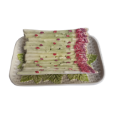 Old asparagus dish in dabbling