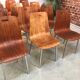 Lots of 13 vintage chairs in light wood