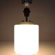 White Encased Glass Table Lamp with Three-Lighting Options, Italy