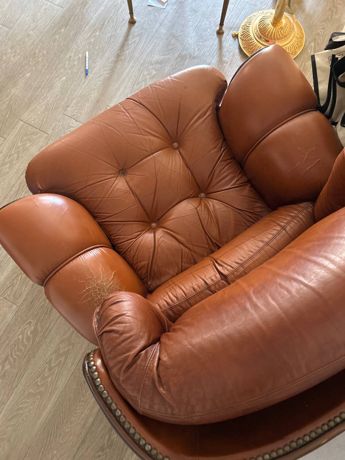Fauteuil en cuir