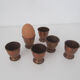 Lot de 6 coquetiers en cuivre