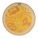 Tapis Desso rond orange et jaune « Amoebe »