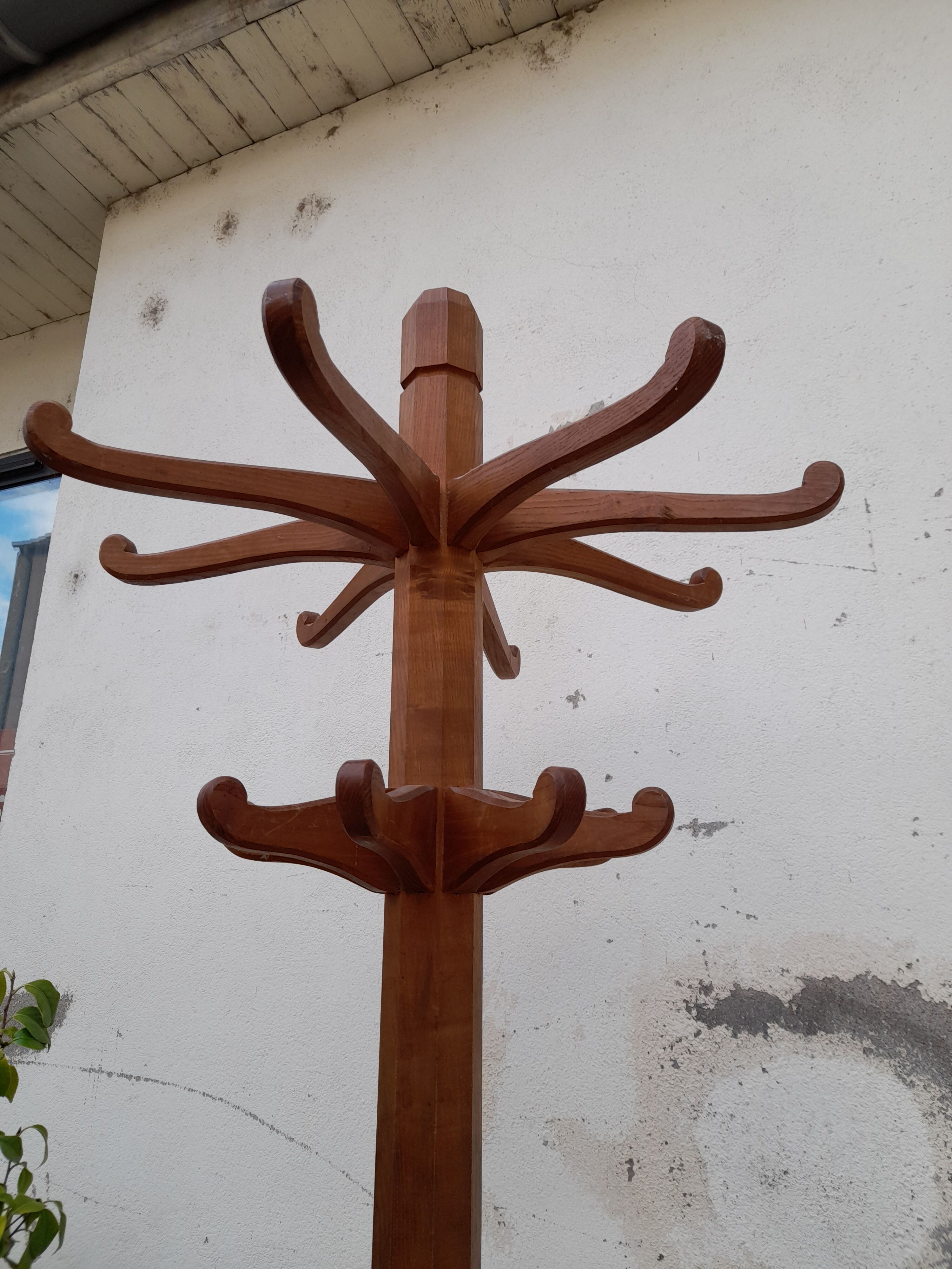 Oak Bistro Coat Rack 1900