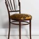 Vintage beige velvet chair Tiger Dedar, Fameg factory, Poland, 1960s