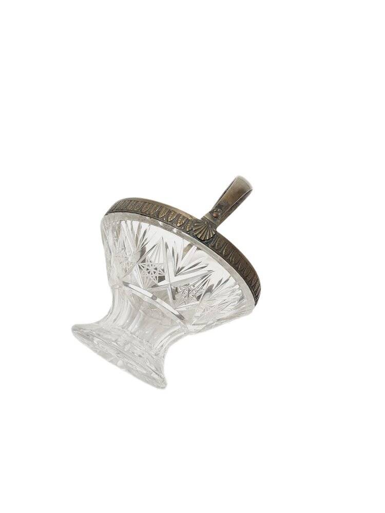 Art Deco crystal fruit basket, Poland, 1930s