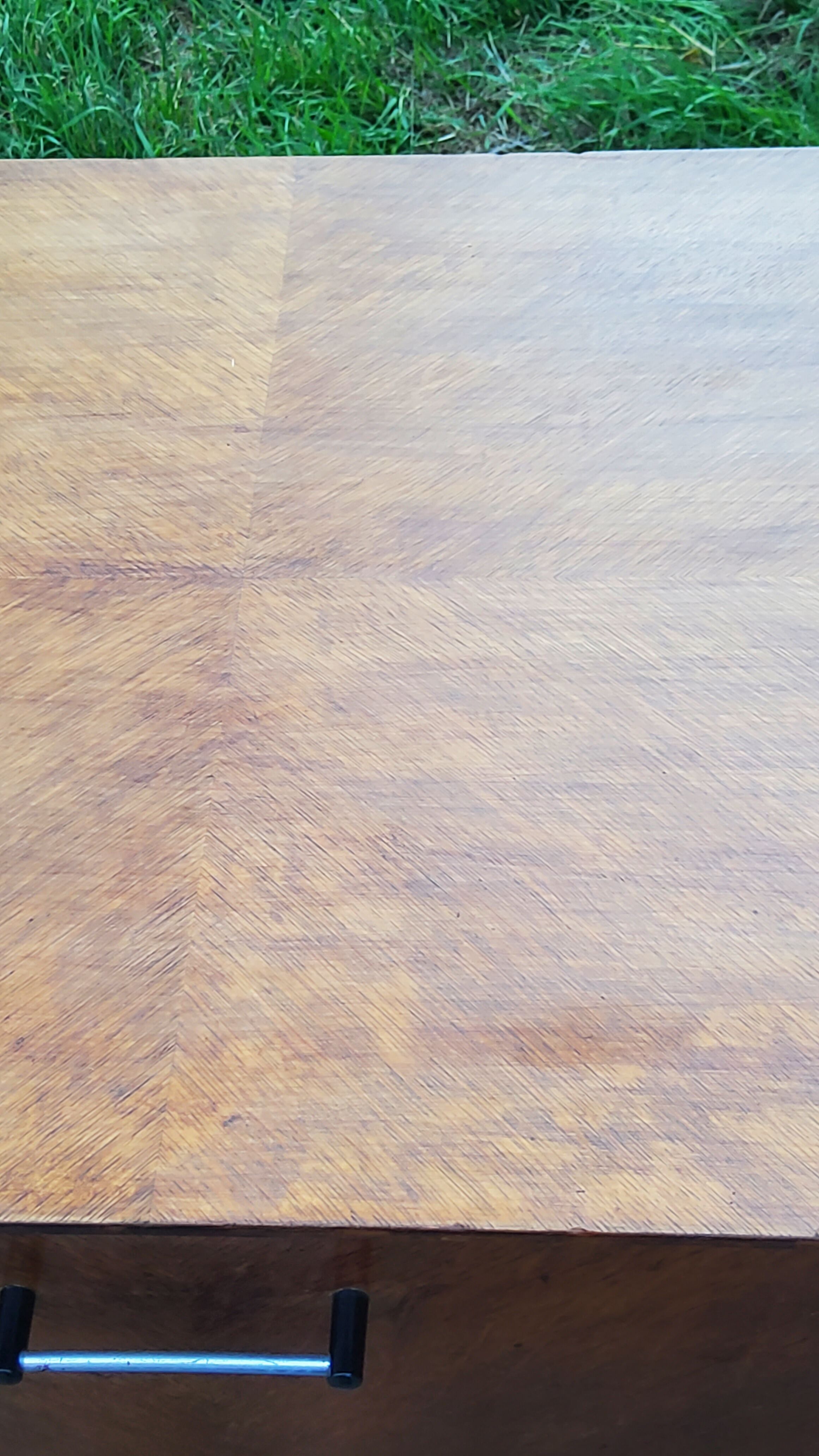 Vintage gold oak row feet compass from the 50s