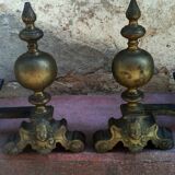 Pair of vintage French chenets