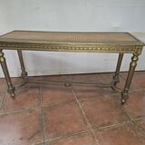 Old Louis XVI style gilded piano bench